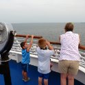 Watching the ship's progress